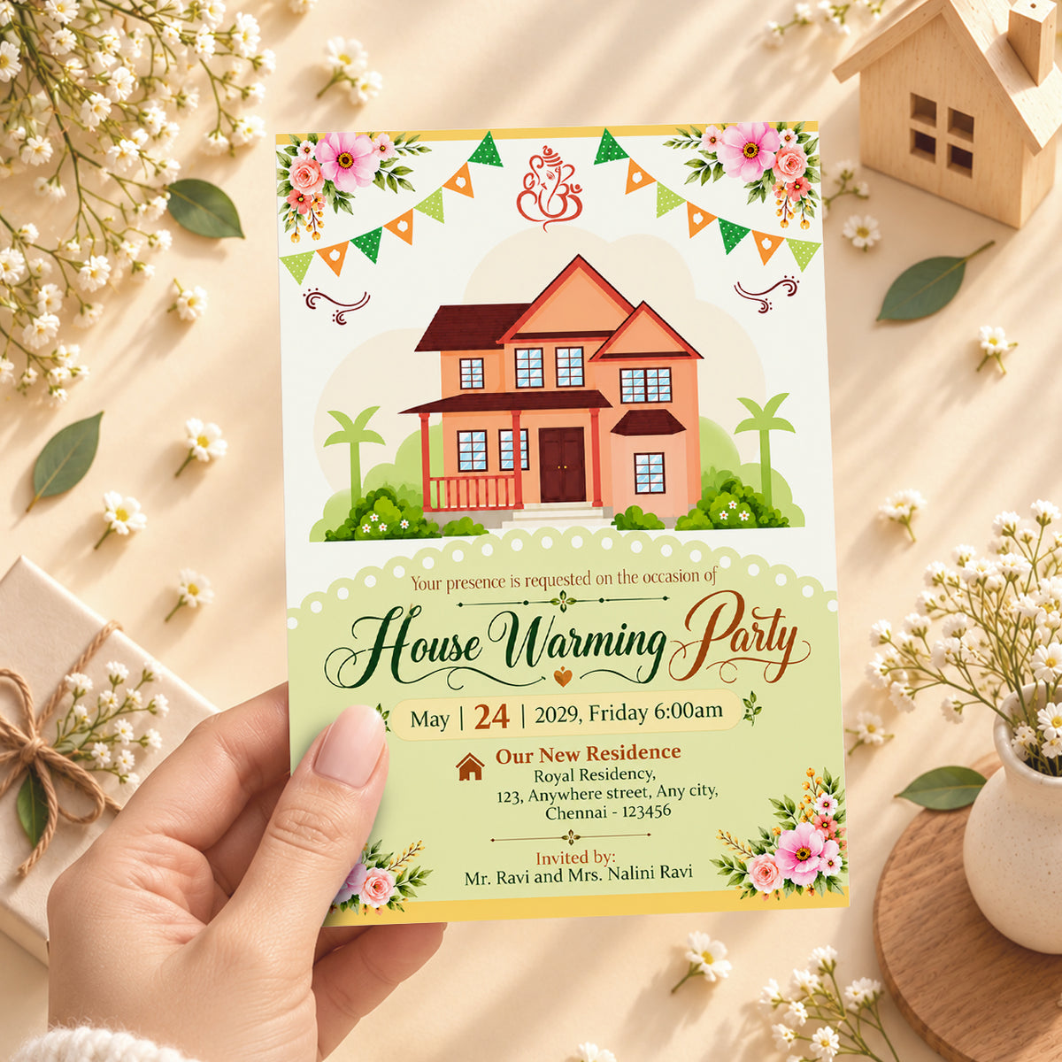 Pastel Housewarming Invitation | Digital & Printed