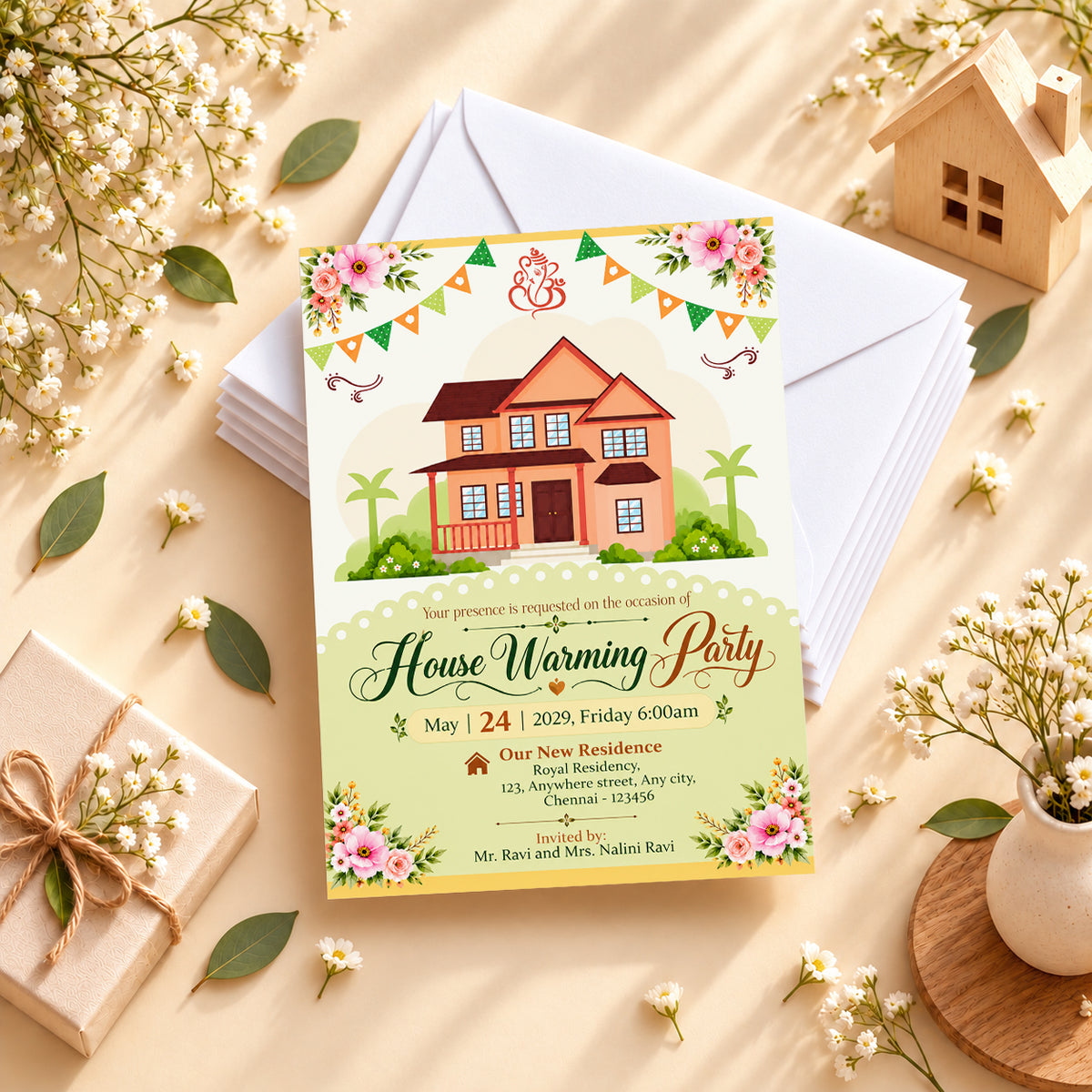 Pastel Housewarming Invitation | Digital & Printed
