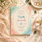 Pastel Watercolor Indian Wedding Invitation Card