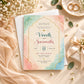 Pastel Watercolor Indian Wedding Invitation Card