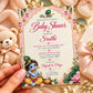 Pink Little Krishna Baby Shower Invitation | Digital & Printed