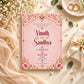 Pink and Gold Wedding Invitation Card | Elegant Indian Wedding Design