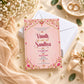 Pink and Gold Wedding Invitation Card | Elegant Indian Wedding Design