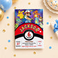 Pokemon Birthday Invitation – Personalized Pokemon Theme Birthday Invite for Kids | Digital & Printed