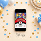 Pokemon Birthday Invitation – Personalized Pokemon Theme Birthday Invite for Kids | Digital & Printed
