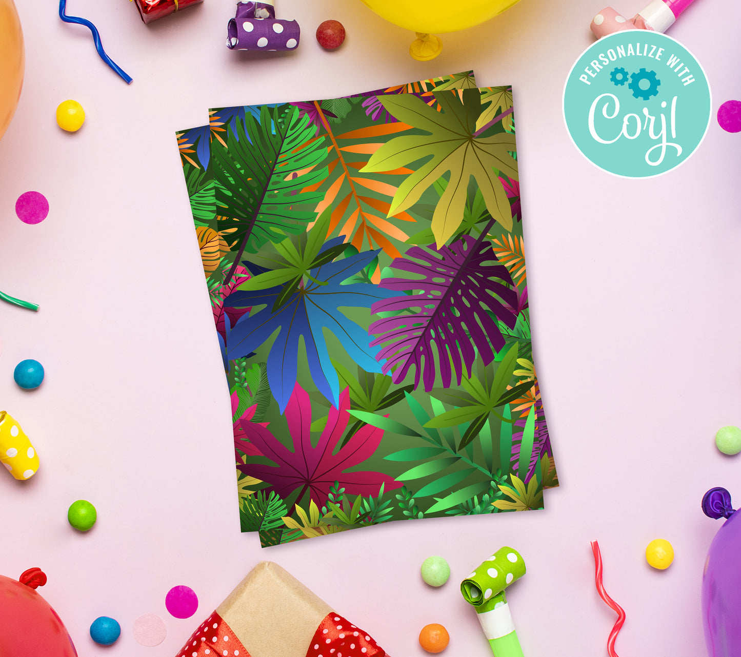 Big Moana Birthday Invitation Template, Printable Invitation, Girl Birthday, Evite, Digital Invite,  0150