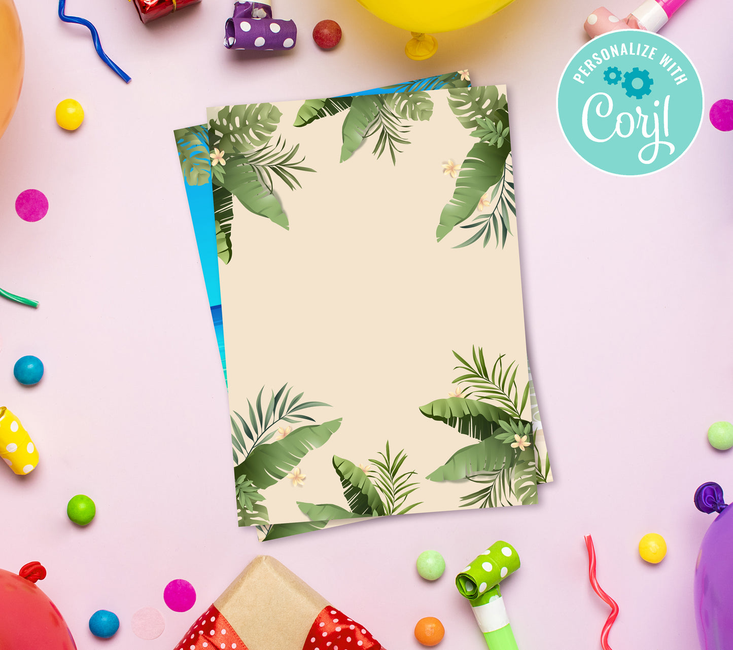 Maui Birthday Invitation Template, Printable Invitation, Boy Birthday, Evite, Digital Invite, 0295