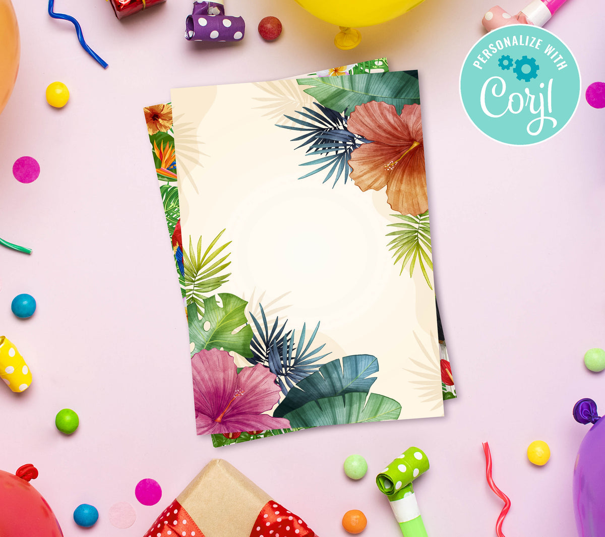 Baby Moana Birthday Invitation Template, Printable Invitation, Girl Birthday, Evite, Digital Invite,  0136