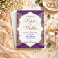 Purple Floral Palette Wedding Invitation | Digital & Printed