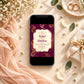 Red & Gold Petal Wedding Invitation | Digital & Printed
