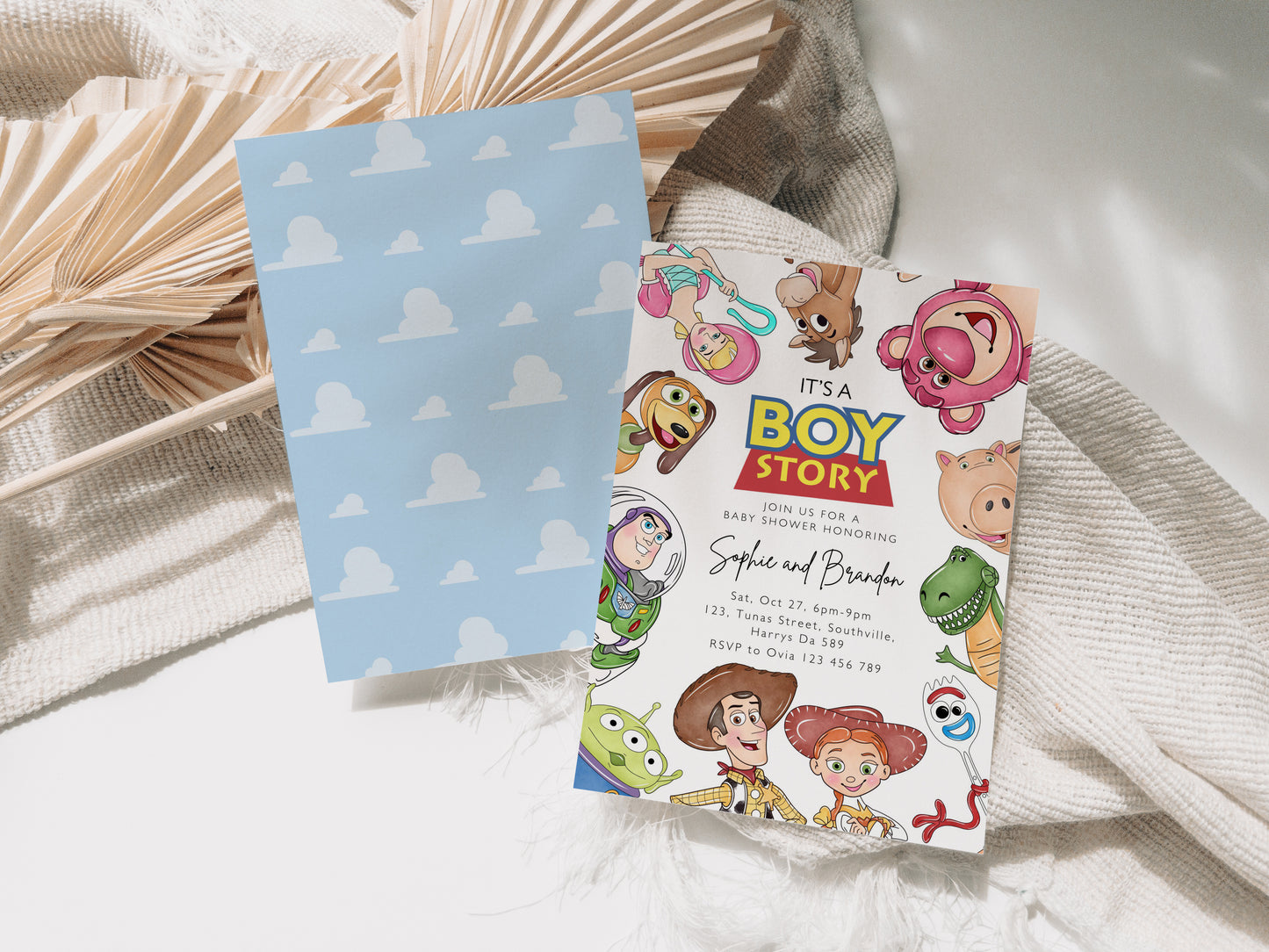 It’s a Boy Story Baby Shower Invitation, Toy Story Digital and Printable Invite, Editable Template, Evite, 0627