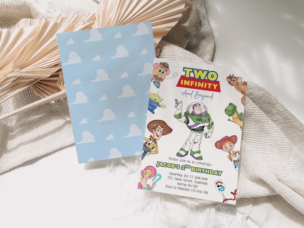 Toy Story Birthday Invitation Template, Printable Invitation, Boy Birthday, Evite, Digital Invite,  0724
