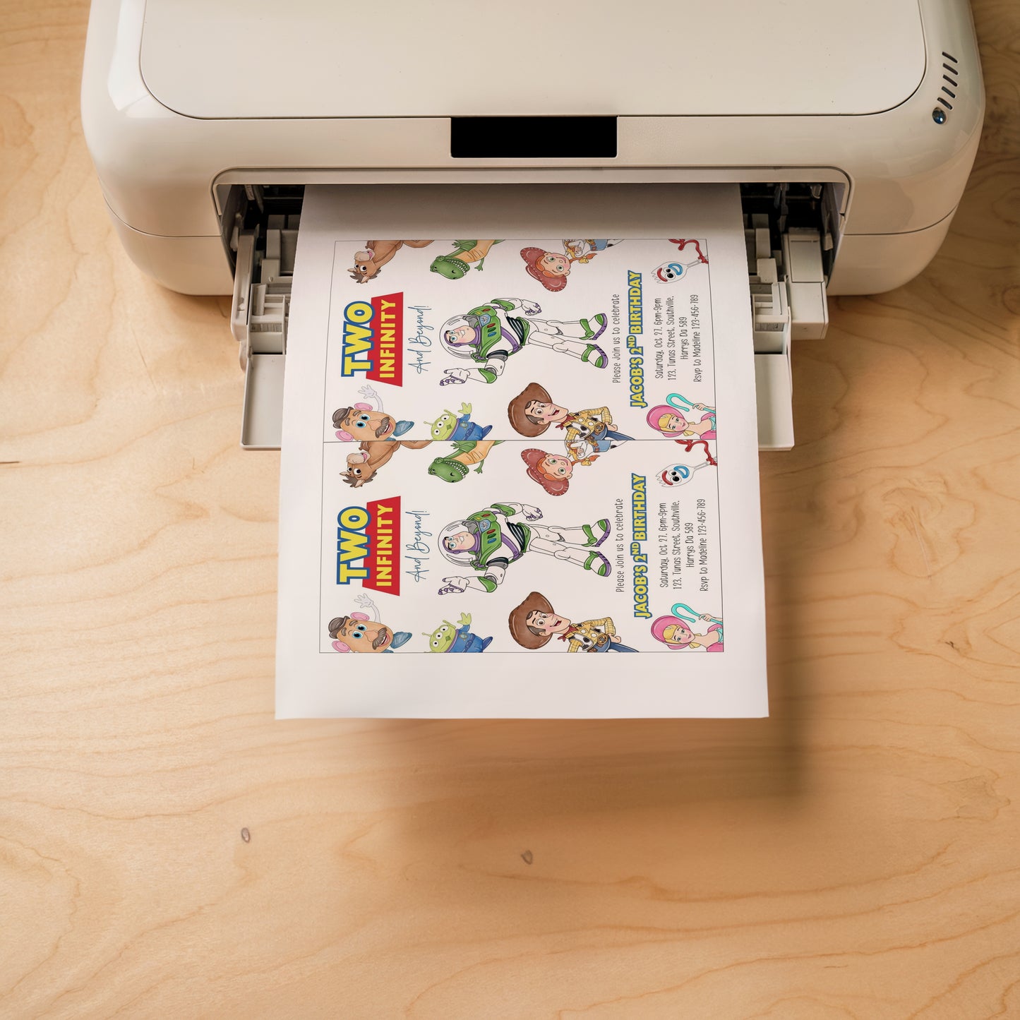 Toy Story Birthday Invitation Template, Printable Invitation, Boy Birthday, Evite, Digital Invite,  0724