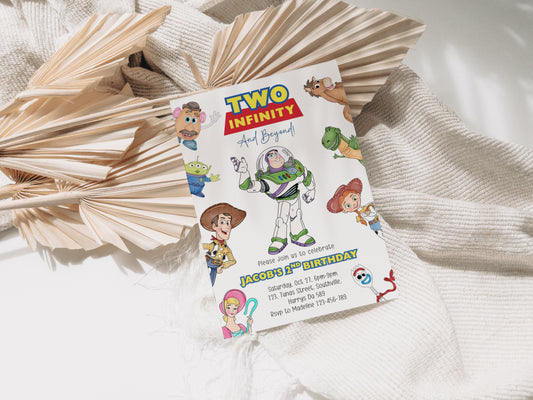 Toy Story Birthday Invitation Template, Printable Invitation, Boy Birthday, Evite, Digital Invite,  0724