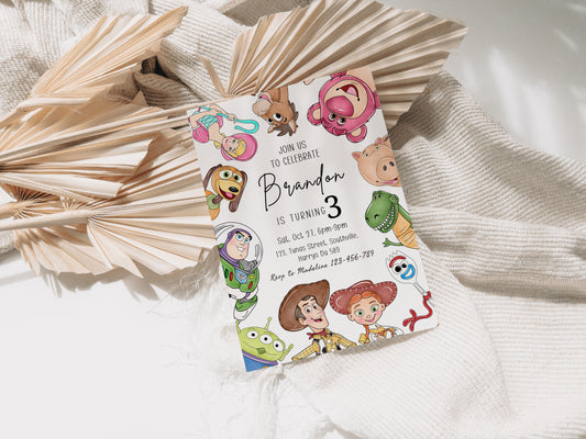 Toy Story Birthday Invitation Template, Printable Invitation, Boy Birthday, Evite, Digital Invite 0625