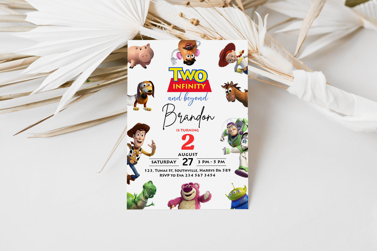 Toy Story Birthday Invitation Template, Printable Invitation, Boy Birthday, Evite, Digital Invite, 0300