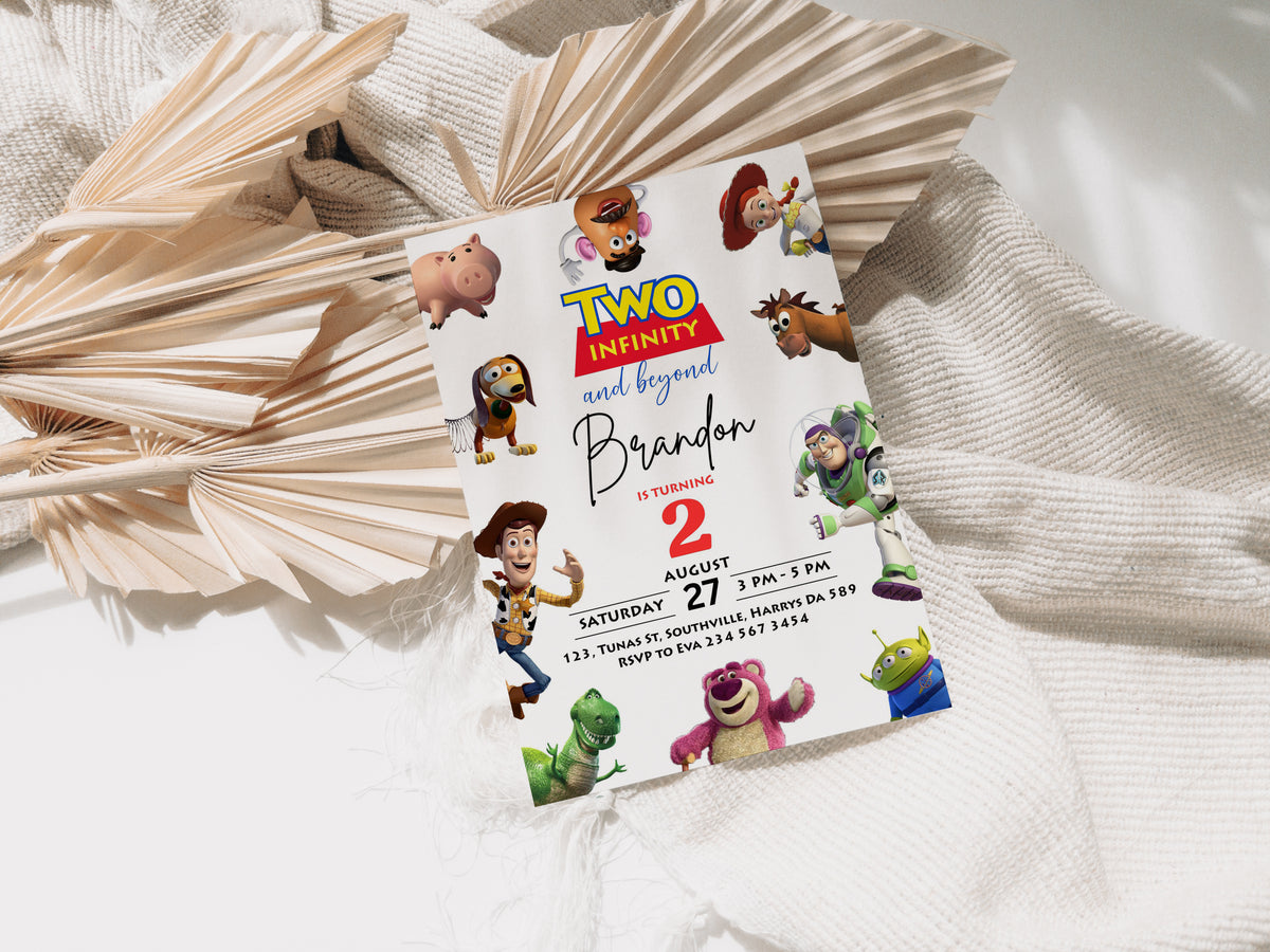 Toy Story Birthday Invitation Template, Printable Invitation, Boy Birthday, Evite, Digital Invite, 0300