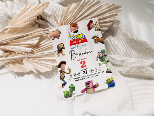Toy Story Birthday Invitation Template, Printable Invitation, Boy Birthday, Evite, Digital Invite, 0300