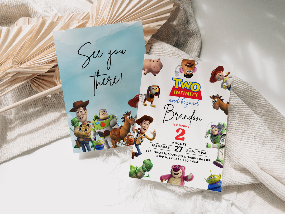 Toy Story Birthday Invitation Template, Printable Invitation, Boy Birthday, Evite, Digital Invite, 0300
