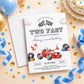 Two Fast 2nd Birthday Invitation – Personalized Race Car Birthday Invite for Boys | Digital & Printed