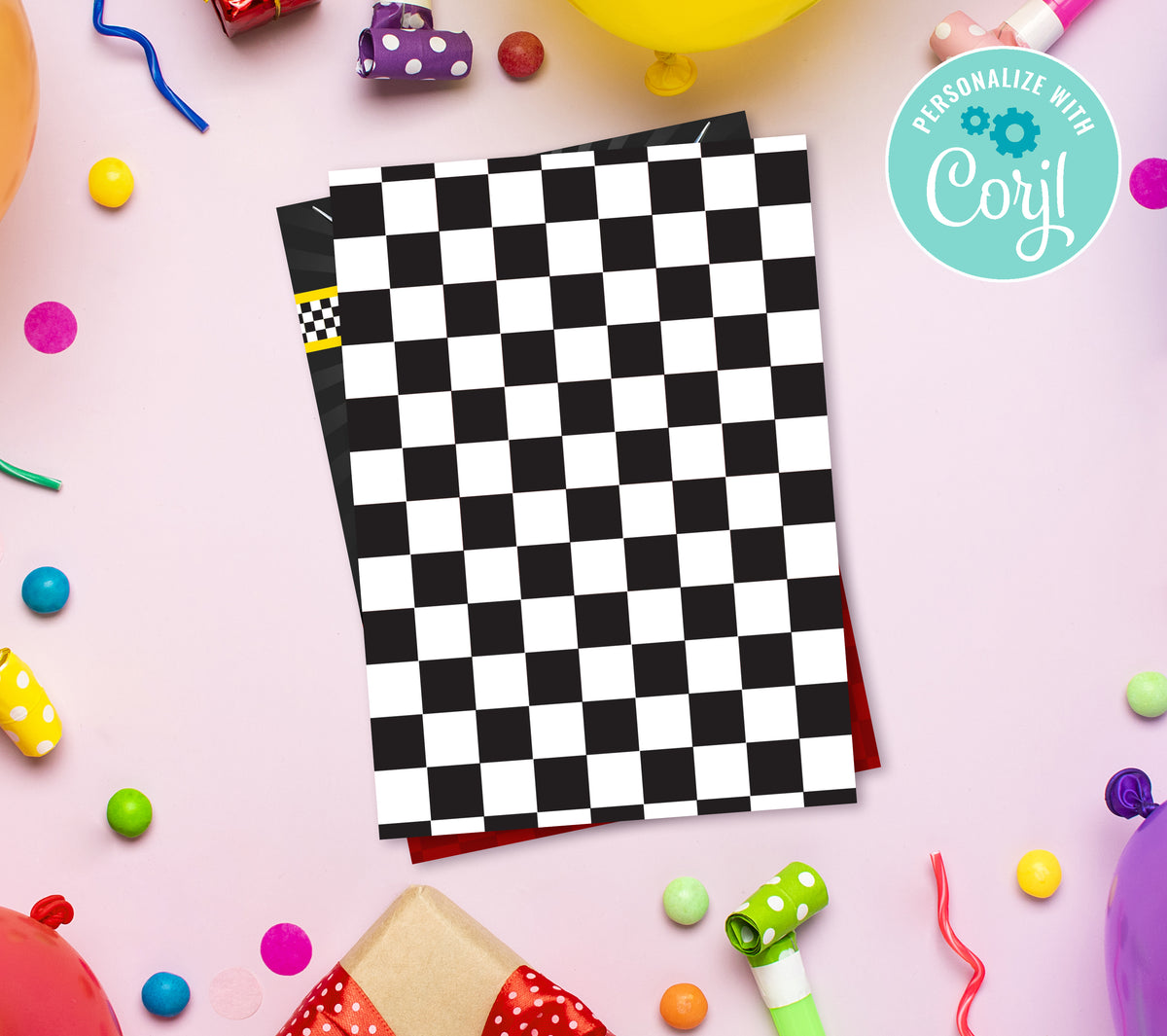 Cars Birthday Invitation Template, Printable Invitation, Girl Birthday, Evite, Digital Invite,  0015